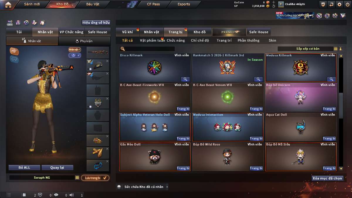 shop acc cf uy tin gia re